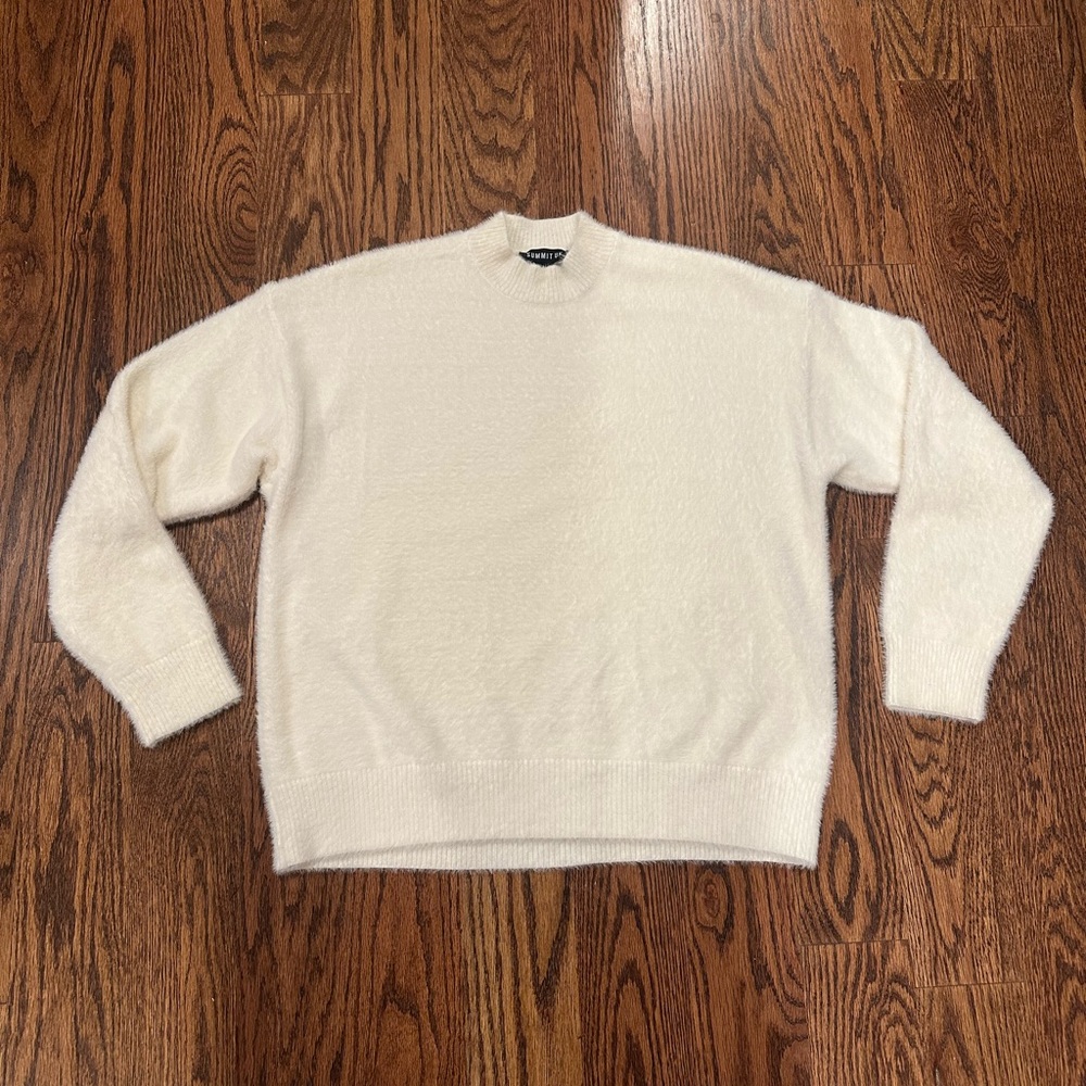 Summit UK Knit Jumper - Off White Sweater - Medium - SUPER SOFT
